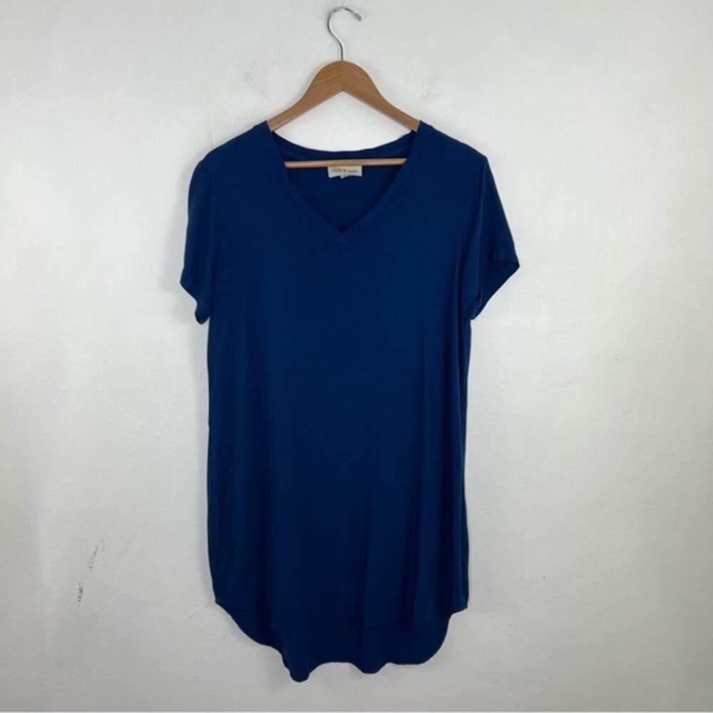 Anthropologie Blue High Low Dress